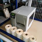 Zebra S4M industriële barcode labelprinter +5rol etiketten, Computers en Software, Labelprinters, Ophalen, Gebruikt, Etiket, Zebra