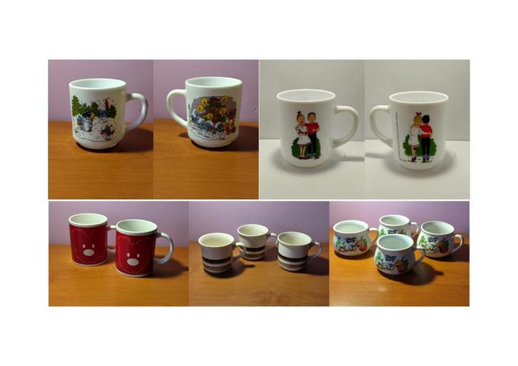Plusieurs mugs/tasses vintage 2€ pièce, Antiquités & Art, Antiquités | Ustensiles de cuisine, Enlèvement