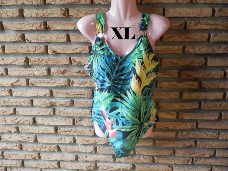 (3)- maillot femme t.XL vert coloré - shein - neuf -, Kleding | Dames, Badmode en Zwemkleding, Nieuw, Badpak, Groen, Ophalen of Verzenden