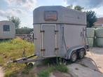 2paards paardevan met werk aan, Ophalen of Verzenden, Gebruikt, 2-paards trailer