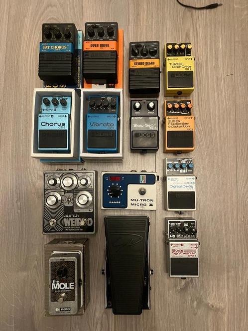 Effecten te koop, Muziek en Instrumenten, Effecten, Gebruikt, Chorus, Delay of Echo, Distortion, Overdrive of Fuzz, Reverb, Wah Wah