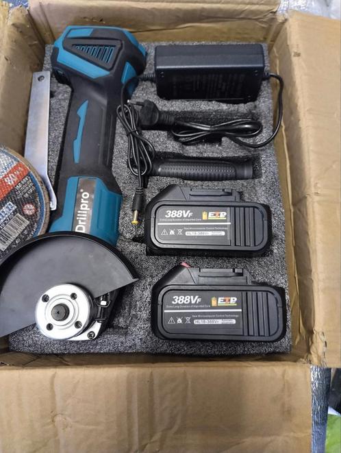 Drillpro - 18V haakse slijper - Makita-batterij, Doe-het-zelf en Bouw, Gereedschap | Slijpmachines, Nieuw, Ophalen of Verzenden