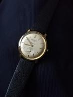 Prachtige antique Pontiac palmares heren uurwerk 50s, Overige merken, Leer, Staal, Polshorloge