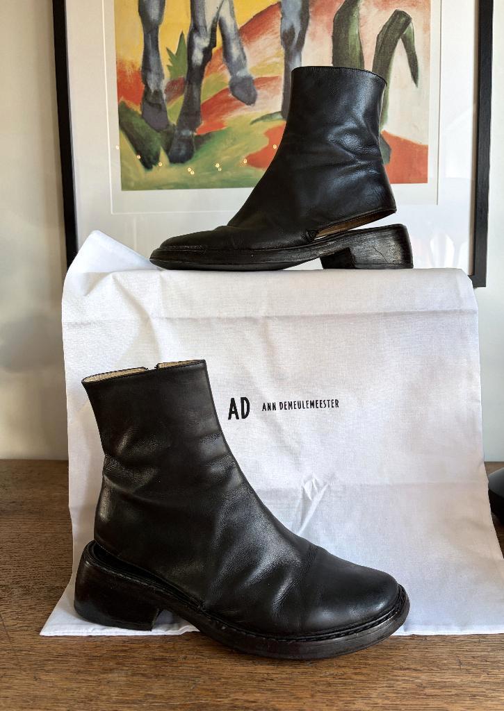 Ann Demeulemeester enkellaarsjes met open hiel, mt 39, Vêtements | Femmes, Chaussures, Porté, Boots et Botinnes, Noir, Enlèvement ou Envoi
