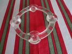 Vintage glazen kaarsenhouder, Antiek en Kunst, Ophalen of Verzenden