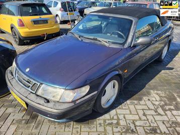 Saab 900 Cabrio 2.0 Turbo SE autom cabriolet rinspeed, Auto's, Saab, Automaat, Cabriolet, Blauw, Lederen bekleding