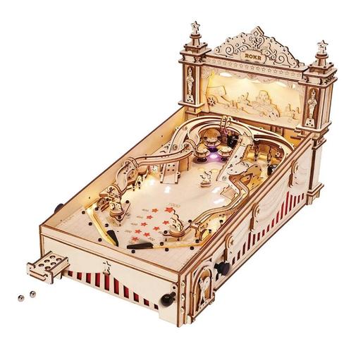 Flipperkast 3D Houten Puzzel - Vintage Stijl, Verzamelen, Speelgoed