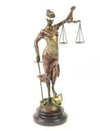 brons bronzen sculptuur vrouwe justitia, Antiek en Kunst, Kunst | Beelden en Houtsnijwerken, Ophalen of Verzenden