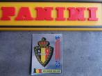 PANINI VOETBAL STICKER WORLD CUP 94 USA  WK EMBLEEM BELGIE, Sticker, Ophalen of Verzenden