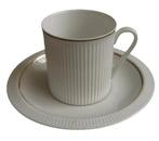 ARZBERG 2075 CANNELEE GOLD RIM Tasse et soucoupe 15cl, Maison & Meubles, Cuisine | Vaisselle, Envoi, Comme neuf