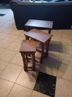 Petites tables gigogne  en chêne, Maison & Meubles, Tables | Tables d'appoint, Moins de 55 cm, 45 à 60 cm, Enlèvement, Utilisé