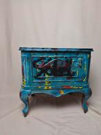 vintage nachtkastje geschilderd kastje, Huis en Inrichting, Ophalen, Hout