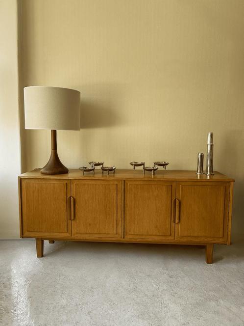 Enfilade - buffet en chêne - seconde moitié du XXe siècle, Huis en Inrichting, Kasten | Dressoirs, Zo goed als nieuw, 150 tot 200 cm