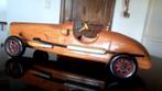 Houten racewagen  1/18 miniatuur, Hobby en Vrije tijd, Ophalen of Verzenden, Zo goed als nieuw, Auto, Overige merken