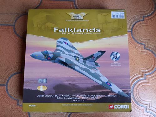 Corgi AA31202 Avro Vulcan B2XM597 Falklands Black Buck 1/144, Verzamelen, Militaria | Algemeen, Luchtmacht, Miniatuur of Beeldje