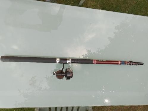 maver vintage bolognese 4m20  glasvezel  mitchell molen, Watersport en Boten, Hengelsport | Witvissen, Gebruikt, Complete set
