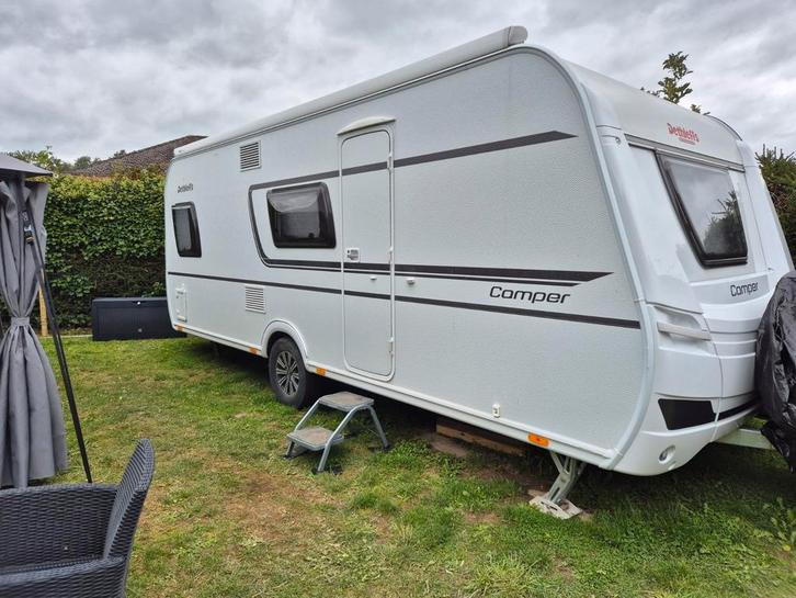 Caravan, Caravans en Kamperen, Caravans, Particulier, Dethleffs, Hordeur, Koelkast, Luifel, Reservewiel, Uitbouw voortent, Ophalen
