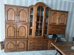 Gratis af te halen grote vitrine kast van massief hout, Huis en Inrichting, Ophalen, Zo goed als nieuw