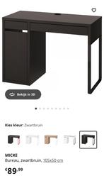 IKEA Bureau Micke donkerbruin, Huis en Inrichting, Ophalen of Verzenden, Gebruikt, Bureau