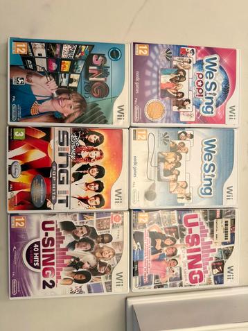 Wii karaoke / zing spellen, Enlèvement ou Envoi, Comme neuf