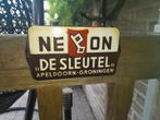 Emaille NEON DE SLEUTEL, Ophalen of Verzenden, Gebruikt