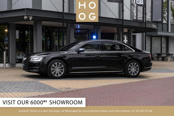 Audi A8 L 4.0 V8 VR9 Security (armored/werkspanzer), Auto's, Audi, Bedrijf, Te koop, V8, Benzine, Berline, Automaat, Zwart, Gebruikt