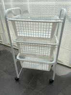 Trolley met kunststof mandjes., Huis en Inrichting, Keuken | Keukenelementen, Ophalen, Zo goed als nieuw