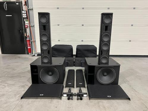 Dynacord system: 2x TS-400 + 2x PSE215 + 2x TA-TS400 tilt, Audio, Tv en Foto, Luidsprekerboxen, Gebruikt, Complete surroundset