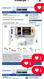 2 Tickets voor Jason Derulo 18 februari 2025 om 20u, Tickets en Kaartjes