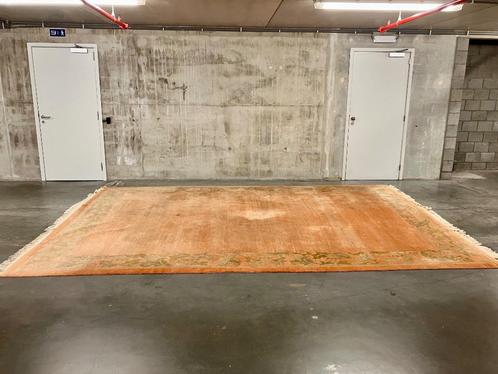 groot handgemaakt wol op katoen Tibetaans tapijt (444x301), Huis en Inrichting, Stoffering | Tapijten en Vloerkleden, Gebruikt