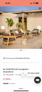 Loungeset acaciahout, Ophalen, Zo goed als nieuw, Loungeset