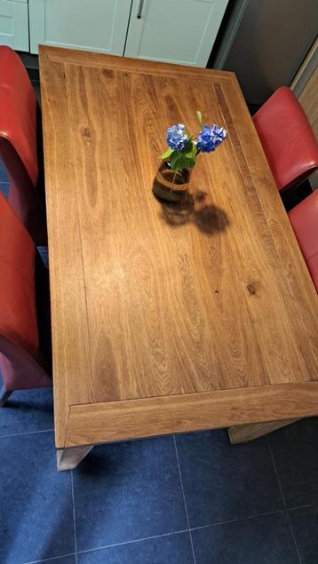 EETTAFEL 160 X 90 met 6 stoelen beschikbaar voor biedingen