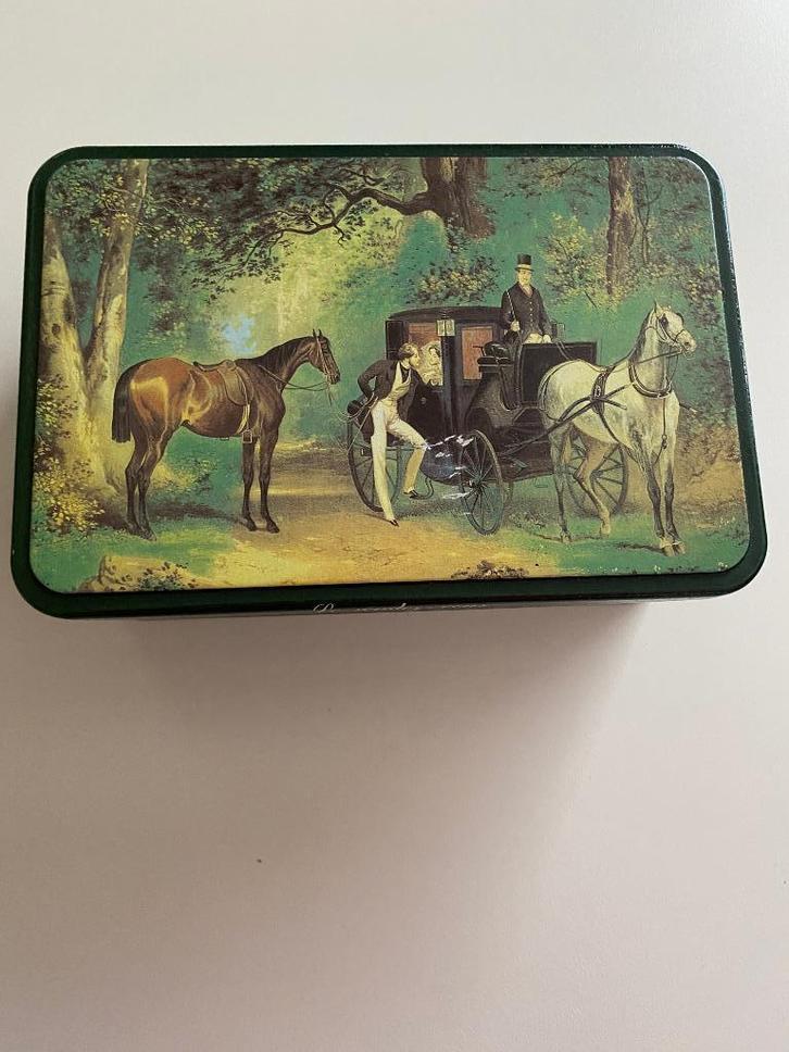 Vintage blikkendoos France Massilly, Verzamelen, Blikken, Gebruikt, Ophalen of Verzenden