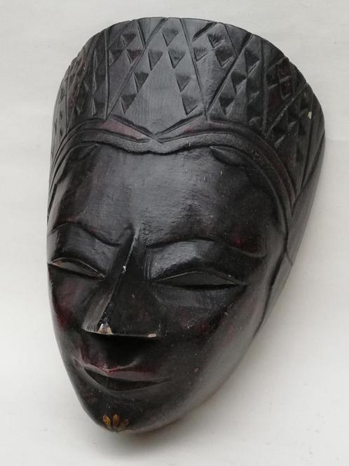 Mooi masker in hout - Wayang - Java, Indonesië - 20ste eeuw, Antiek en Kunst, Curiosa en Brocante, Ophalen of Verzenden