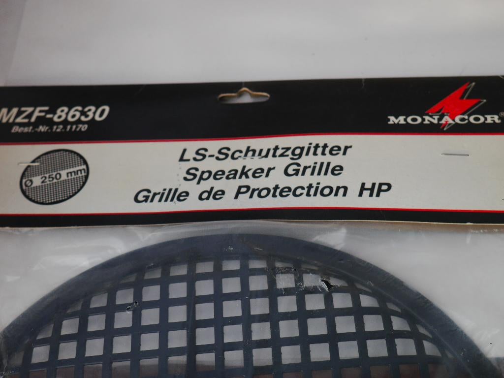 MONACOR MZF-8630 HP beschermrooster, Audio, Tv en Foto, Luidsprekerboxen, Nieuw, Ophalen of Verzenden