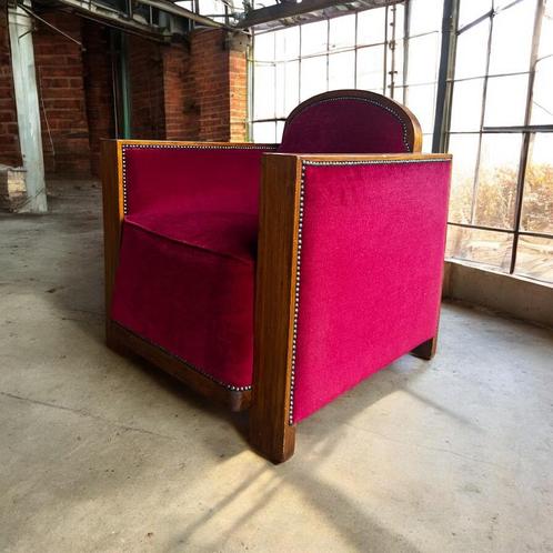 Vintage art deco eenzit / fauteuil / clubzetel, Antiek en Kunst, Antiek | Meubels | Stoelen en Sofa's, Ophalen of Verzenden