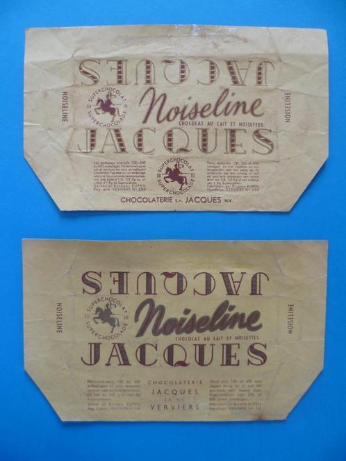 Chocolade Jacques chocolat emballage omslagen Noiseline x 2, Diversen, Overige Diversen, Gebruikt, Ophalen of Verzenden