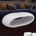 design salontafel ovaal wit, 100 à 150 cm, Moins de 50 cm, Design, Comme neuf