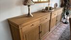 Dressoir in massieve eik met bijpassende spiegel, Enlèvement, Comme neuf
