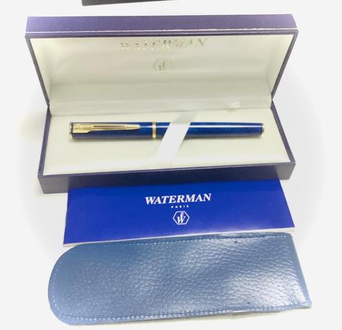 Magnifique Stylo plume Waterman Marbré Bleu Caraibe !!, Collections, Stylos, Comme neuf, Stylo, Waterman, Avec boîte, Enlèvement ou Envoi