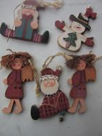 Retro kerstversiering 5 hangers + 5 prikkers, Enlèvement ou Envoi