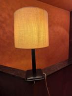 Lampe de table "vintage-années 70" en cuir véritable, Enlèvement