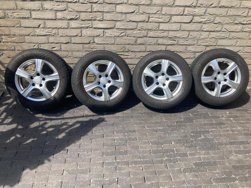 4 aluminium velgen met 4-seizoensbanden (zo goed als nieuw), Auto-onderdelen, Banden en Velgen, Velg(en), All Season, 15 inch