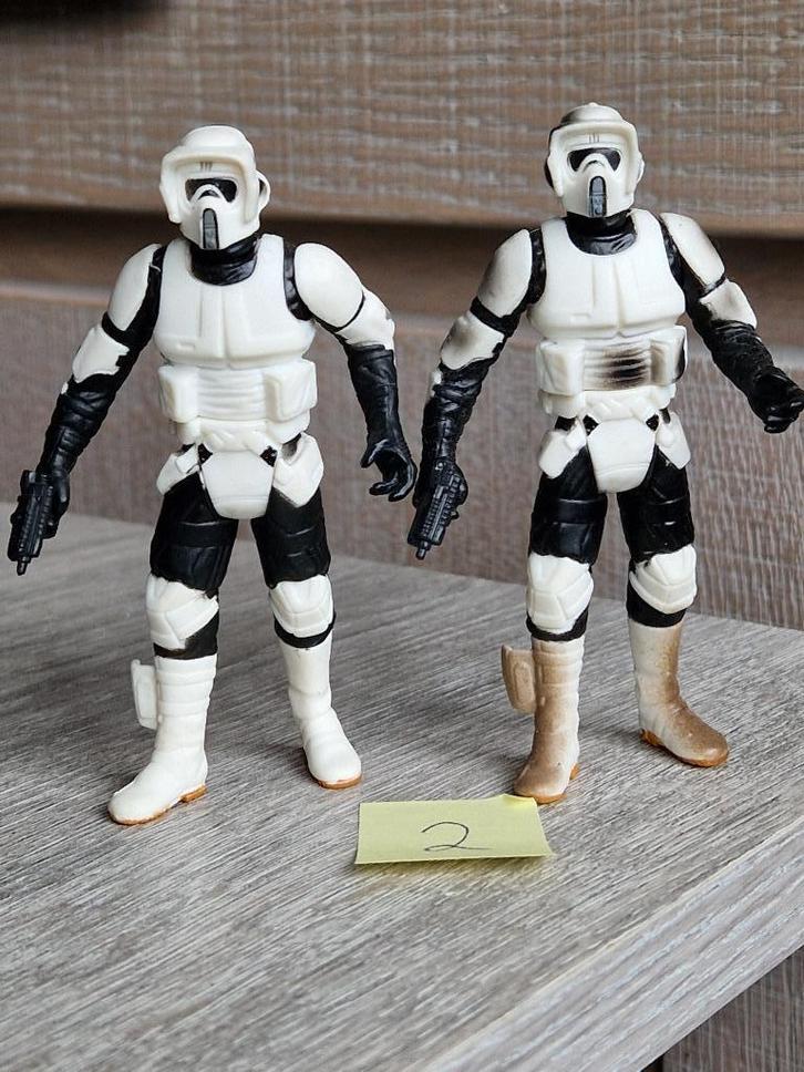 Star Wars Hasbro lot 2 Biker scout Clean/Dirty POTJ Power, Verzamelen, Star Wars, Zo goed als nieuw, Actiefiguurtje, Ophalen of Verzenden