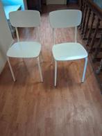 2 Keukenstoelen, Ophalen, Gebruikt, Wit