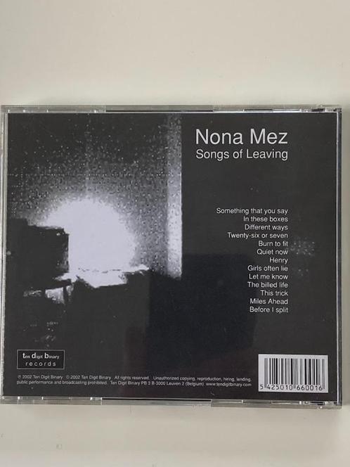 Zeldzame debuut cd (2002) van Leuvenaar Geert Maris/NONA MEZ, CD & DVD, CD | Rock, Comme neuf, Chanteur-compositeur, Enlèvement ou Envoi