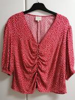 Rood bloesje met 3/4 mouwen van Dina Tersago for JBC, 40, Kleding | Dames, Blouses en Tunieken, Ophalen of Verzenden, Zo goed als nieuw