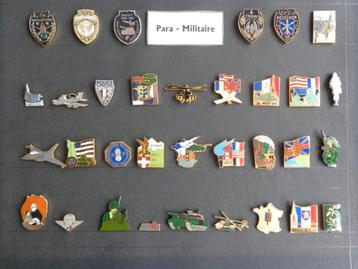 33 pin's divers sur le "para militaire" (au choix), Enlèvement