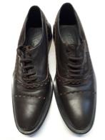 Versace herenschoen donkerbruin maat 41, Bruin, Ophalen of Verzenden, Gedragen, Veterschoenen