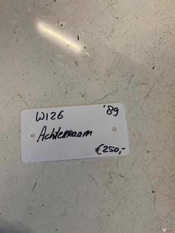 Mercedes W126 Achterruit 1989 beschikbaar voor biedingen